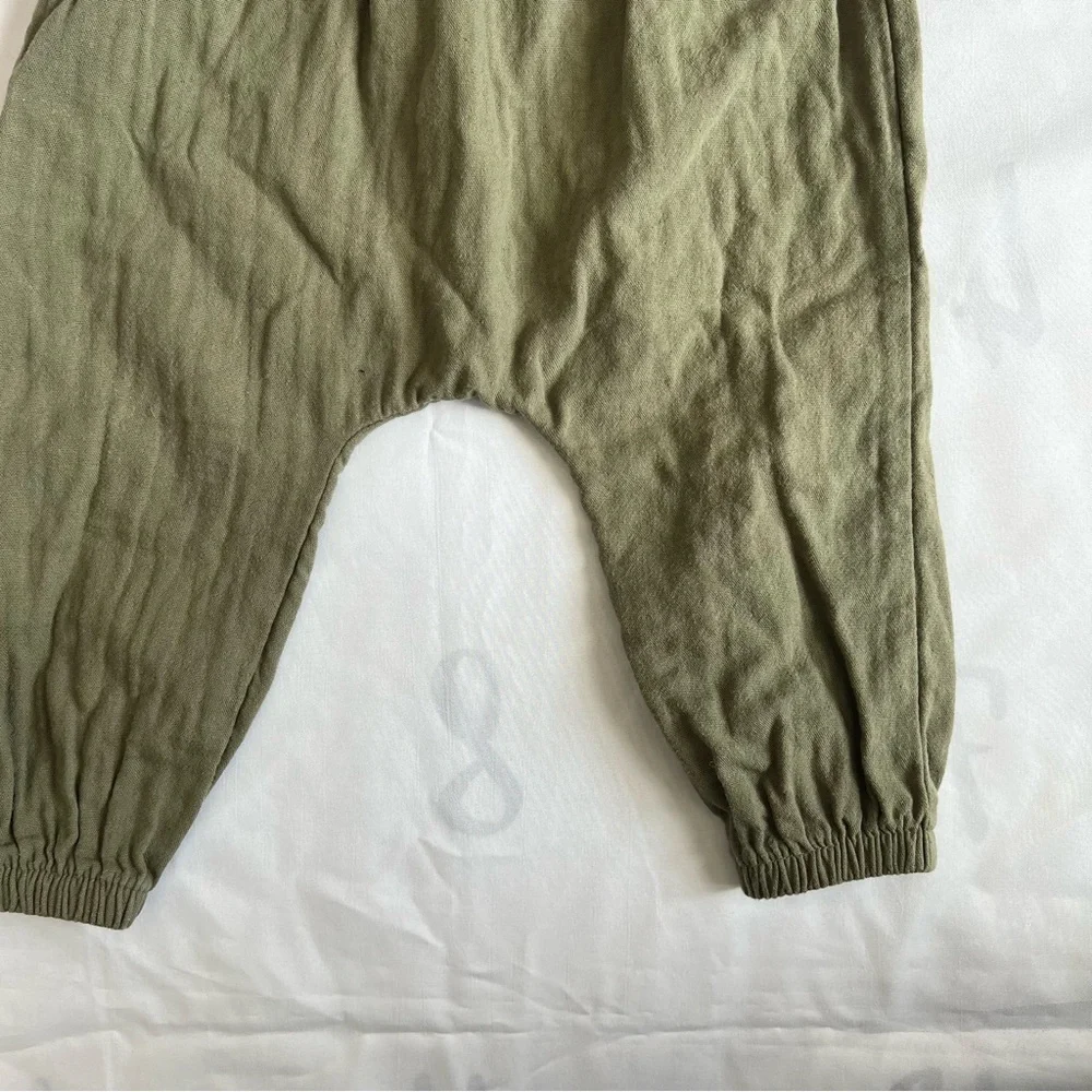 Old Navy Olive Green Kids Matching Pant Set Size 12-18 Months